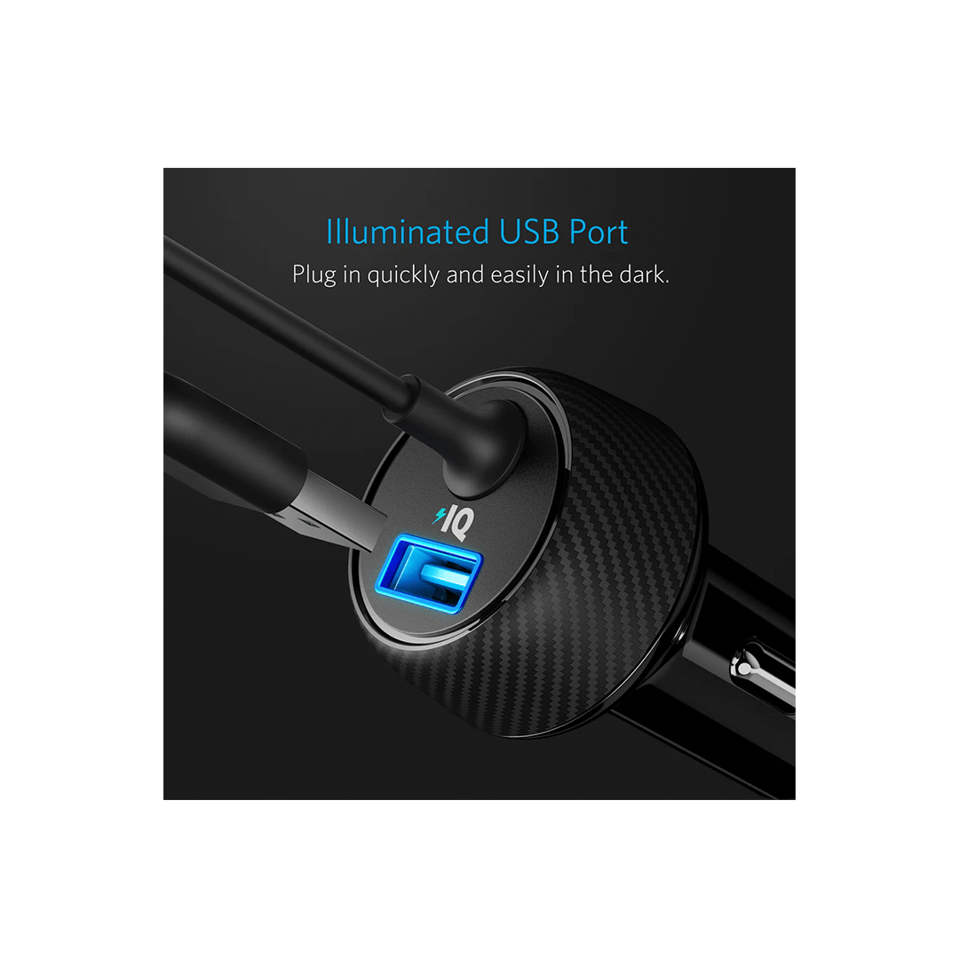 Anker A2214H11 PowerDrive 2 Elite with Lightning Connector - Black in Qatar Anker A2214H11 PowerDrive 2 Elite with Lightning Connector - Black in Qatar